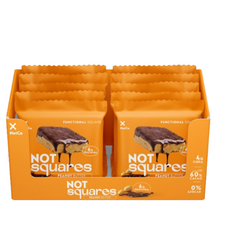 NotSqauare peanut butter caja con 6 display x 12 un c/u