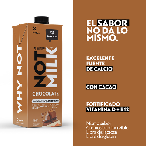 Bebida Vegetal Notmilk Chocolate 12x 1L