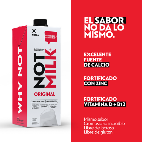 Bebida Vegetal Notmilk Original 12x 1L