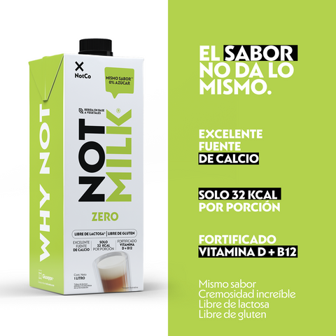 Bebida Vegetal NotMilk Zero Sin Azúcar 12 x 1L