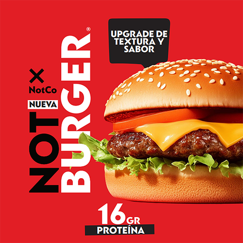 NotBurger 95g Hamburguesa Vegetal (Caja 40 Unidades)