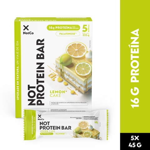 Barra de Proteína NotProtein Bar Lemon Cake 5un 45g (6 Unidades)