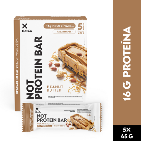 Barra de Proteína NotProtein Bar Peanut Butter 5un 45g (6 Unidades)