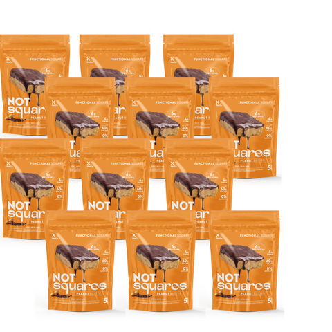 NotSqauare peanut butter caja con 10 display x5un c/u